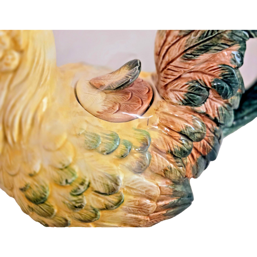 Vintage 1986 FITZ & FLOYD Coq du Village ROOSTER Teapot - Picture 2 of 12
